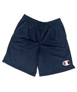 Champion Men&#39;s Navy Blue Athletic Casual Mesh Shorts 100% Polyester Size... - $17.82