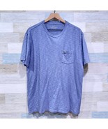 Vineyard Vines Slub Knit Short Sleeve Pocket T Shirt Blue Cotton Mens Large - $24.74