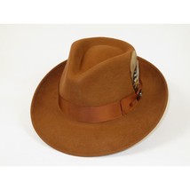 Bruno Capelo Hat Australian Wool Fedora Teardrop Crushable Bel Air BL596 Cognac image 2
