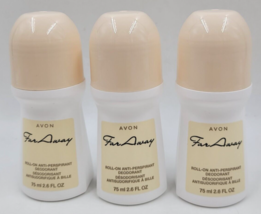 Avon Far Away Roll-On Anti-Perspirant Deodorant Bonus Size 2.6 Oz Lot of 3 - $9.99