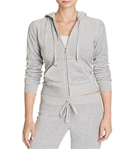 Juicy Couture robertson velour hoodie jacket in Charcoal Gray - size XL - £41.28 GBP