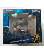 MARVEL BLACK PANTHER FLAMING CAR PVC DIORAMA New in Box - $36.00