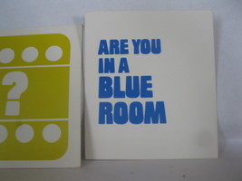 1976 Whosit? Board Game Piece: Question Card- Are You in a Blue Room? - £0.80 GBP