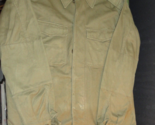 VINTAGE GERMAN COAT JACKET MILITARY OLIVE GREEN SIZE LARGE  8405-12-120-... - $55.43