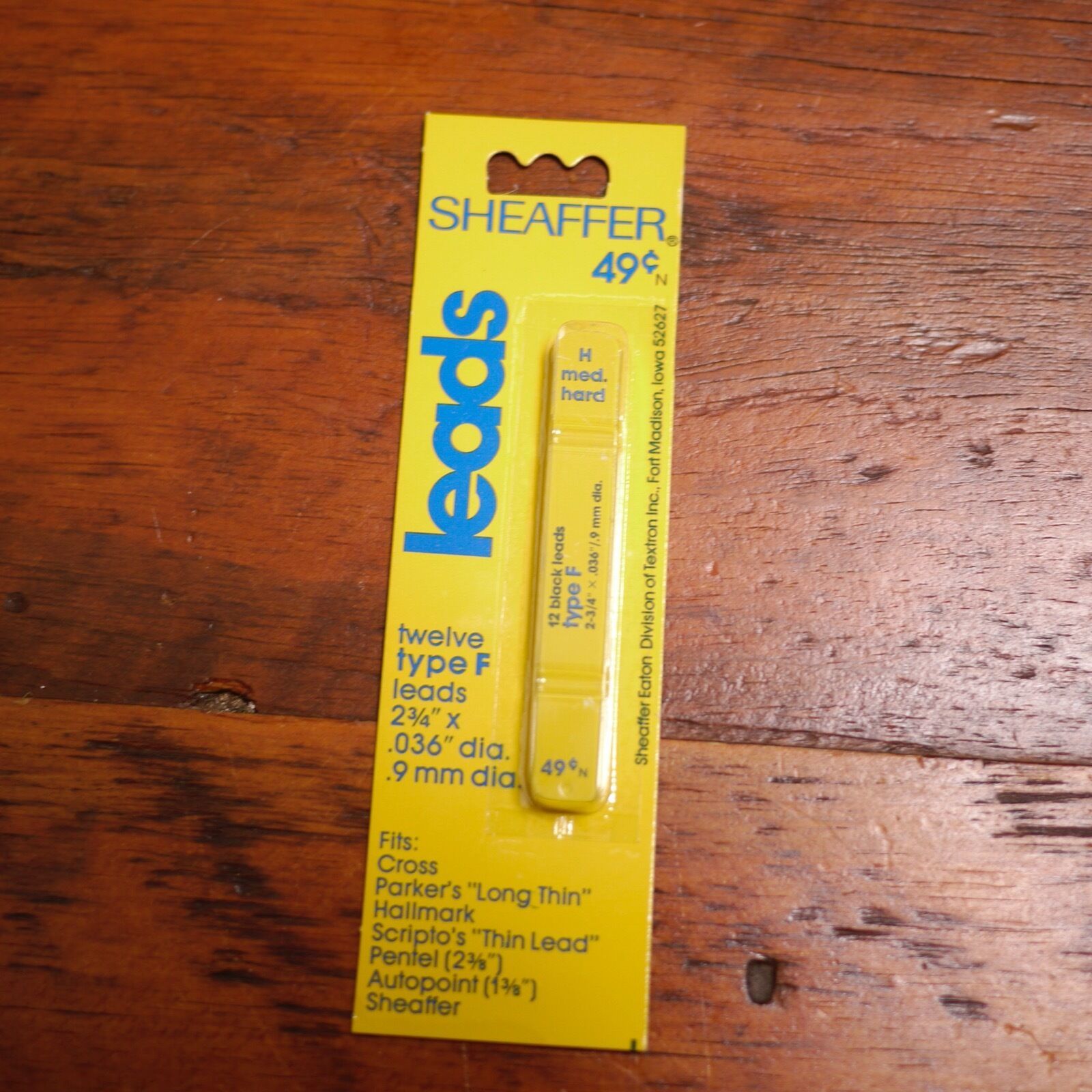 30 Vintage NEW Deadstock SHEAFFER Type F Pencil Leads HB Medium Hard 2.34”x.036” - $36.99