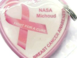 Nasa Michoud Breast Cancer Awareness Badge Holder Purse Bag Coat Zipper Auto - £7.78 GBP