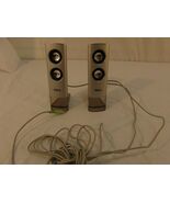 Avol Silver Wired 2&quot; X 6&quot; Miniature Desk Speaker System - €10,51 EUR