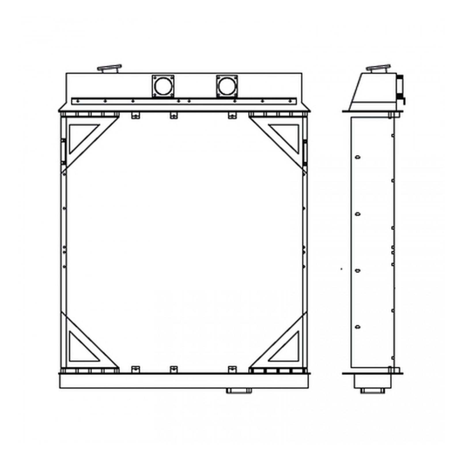 Water Radiator 7W2847 for Caterpillar CAT D9N Tractor - Radiators & Parts