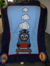 Thomas the Tank Engine &amp; Friends Crib Quilt Comforter Baby/Infant Toddler EUC - £26.69 GBP