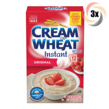 3x Boxes Cream Of Wheat Original Instant Hot Cereal | 12oz | 12 Packets ... - £29.45 GBP