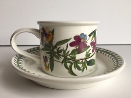 Portmeirion Botanic Garden Mug and saucer Viola Tricolor Heartsease - £11.61 GBP