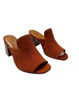 Aquatalia Mules Womens 6 Rust Elaina Suede Corduroy Open Toe Slip One Bl... - $82.91 CAD