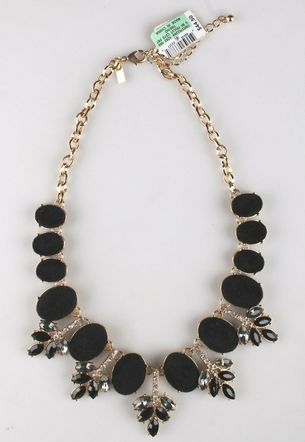 I.N.C. Gold-Tone Faux Velvet-Covered Multi-Stone Crystal Statement Necklace 18 Item image 5