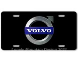 Volvo Logo Inspired Art on Black FLAT Aluminum Novelty Auto License Tag ... - $17.99