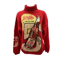 VTG 80&#39;S The Eagles Eye Pepsi Cola Sweater Knit Sweater L Womens RED KNI... - $127.15