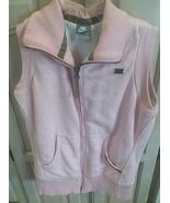 NIKE WOMENS PINK FULL ZIPPERED VEST - SIZE MEDIUM - FREE SHIPPING - $39.59
