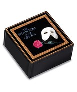 Phantom of the Opera Phantom Mask &amp; Rose Glass Musical Box - €36,88 EUR