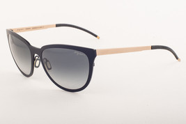 Orgreen FLORENCE 466 Matte Black / Sandblasted White Gold / Gray Grad Sunglasses - £152.55 GBP