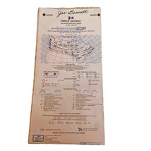 Vtg Luglio 1987 Prince George Canada VFR Navigation Aeronautico il Grafico - £6.37 GBP