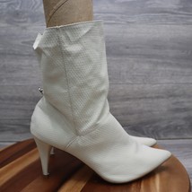 Cape Robbin Shoes Womens Size 11 White Croc High Heeled Pointed Toe Ankl... - £31.36 GBP
