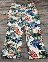Chico&#39;s Women&#39;s Multicolor Floral Palm Leaf Capri Pants - 0.5 (US 6) - £11.62 GBP