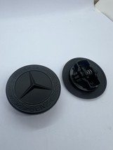 Matte Black 57 mm Flat Hood Emblem/Logo/Badge/ Mercedes-Benz - $310.64 MXN