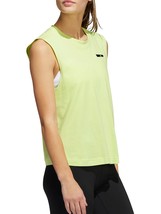 new adidas Women&#39;s BOYFRIEND TANK TOP sz M lime green Yoga Run Sport Tee Shirt - £13.37 GBP