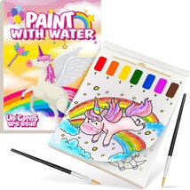 Paint with Water Books for Kids Unicorns Watercolor Painting Book Kit fo... - £25.41 GBP