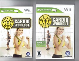 Nintendo Wii Gold&#39;s Gym Cardio Workout video Game Complete (disc Case and Manual - £11.35 GBP