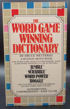 Wetterau Word Game Winning Dictionary Fine First Ed Pbo Scrabble Boggle 17 Games - $17.99