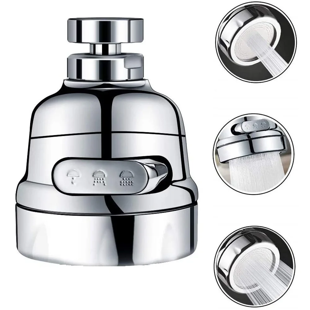 House Home 360 Degree Swivel Kitchen Faucet Aerator Adjustable A Mode Sprayer Fi - £19.92 GBP