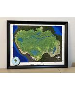 Custom Minimalist River Map Wall Art – 210gsm Fine Art Giclée Print, Unf... - $100.00