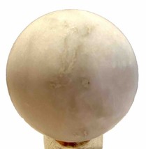 Round 2.5 Inch Natural Unpolished White Marble Stone Sphere Orb Ball - £8.69 GBP