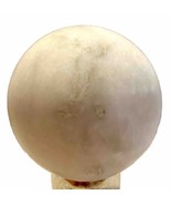 Round 2.5 Inch Natural Unpolished White Marble Stone Sphere Orb Ball - £8.63 GBP