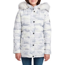 HFX Youth Parka Jacket, Detachable faux-fur hood, Size M (10-12 ), White... - £35.13 GBP