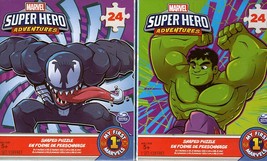 Marvel Super Hero - Adventures - 24 Pieces Jigsaw Puzzle (Set of 2) - £11.81 GBP