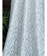 Indian Embroidered Fabric CHIFFON in Off-White color Wedding Dress Fabric -NF932 - $13.49 - $16.99