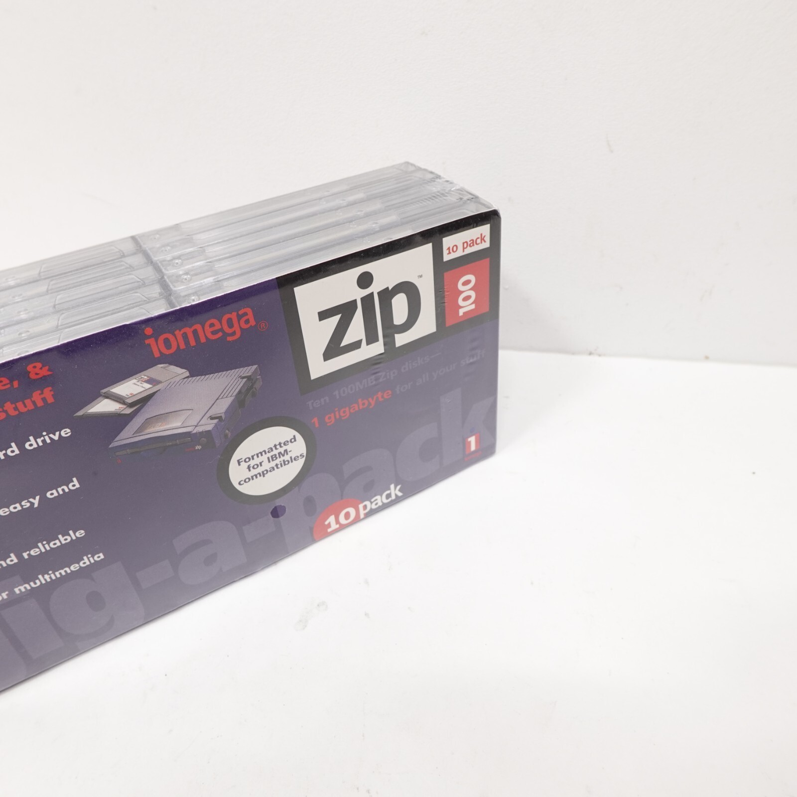 10 Pack of Iomega Zip 100 100MB Disks Formatted for IBM New Sealed New Sealed Item image 2