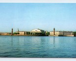 Tip Of Vassilevski Island Leningrad Russia USSR UNP Chrome Postcard J16 - £3.85 GBP