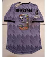 Karim Benzema Real Madrid UCL Play Proud Match Slim Away Soccer Jersey 2... - $124.09 CAD