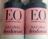 2 Pack EO Essential Oils Natural Deodorant Spray Rose &amp; Lemon 4 oz Each  - £19.61 GBP