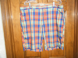 Jack Nicklaus Red Plaid Golf Shorts - Size 38 Waist - $28.06