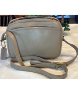 Coach 9931 Leather Lewiston Zip Crossbody Bag Vintage Early 90s Stone Ta... - $99.00