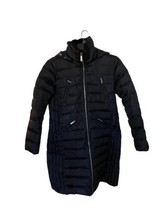 Michael Kors Black Soft Fur Collar Size Medium 3/4 Length Coat - £27.07 GBP