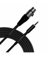  Castline Silver XLR female to 3.5mm TS Patch Cable Mogami 2582 - $12.82+