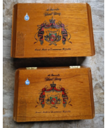 (2) A. Fuente Short Story  Wooden Cigar Box 4 5/8 x 2 3/4 x 7 3/4 - Fast... - £15.80 GBP