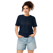 Unisex Organic Mid-Light T-Shirt – Kindness French Navy - $49.99