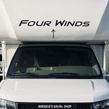 Chateau Four Winds Roof &amp; Rear Decals (Set Of 2)- OEM New Oracle Univers... - $44.54