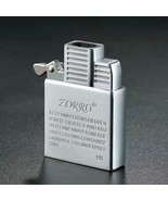 Lighter Insert with Wick Cover &amp; Metal Base Gold Steel-Can Fit Zippo Lig... - $282.87 MXN