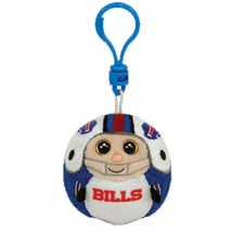 TY NFL Beanie Ballz - BUFFALO BILLS (Plastic Key Clip - 2.5 inch) - £10.24 GBP